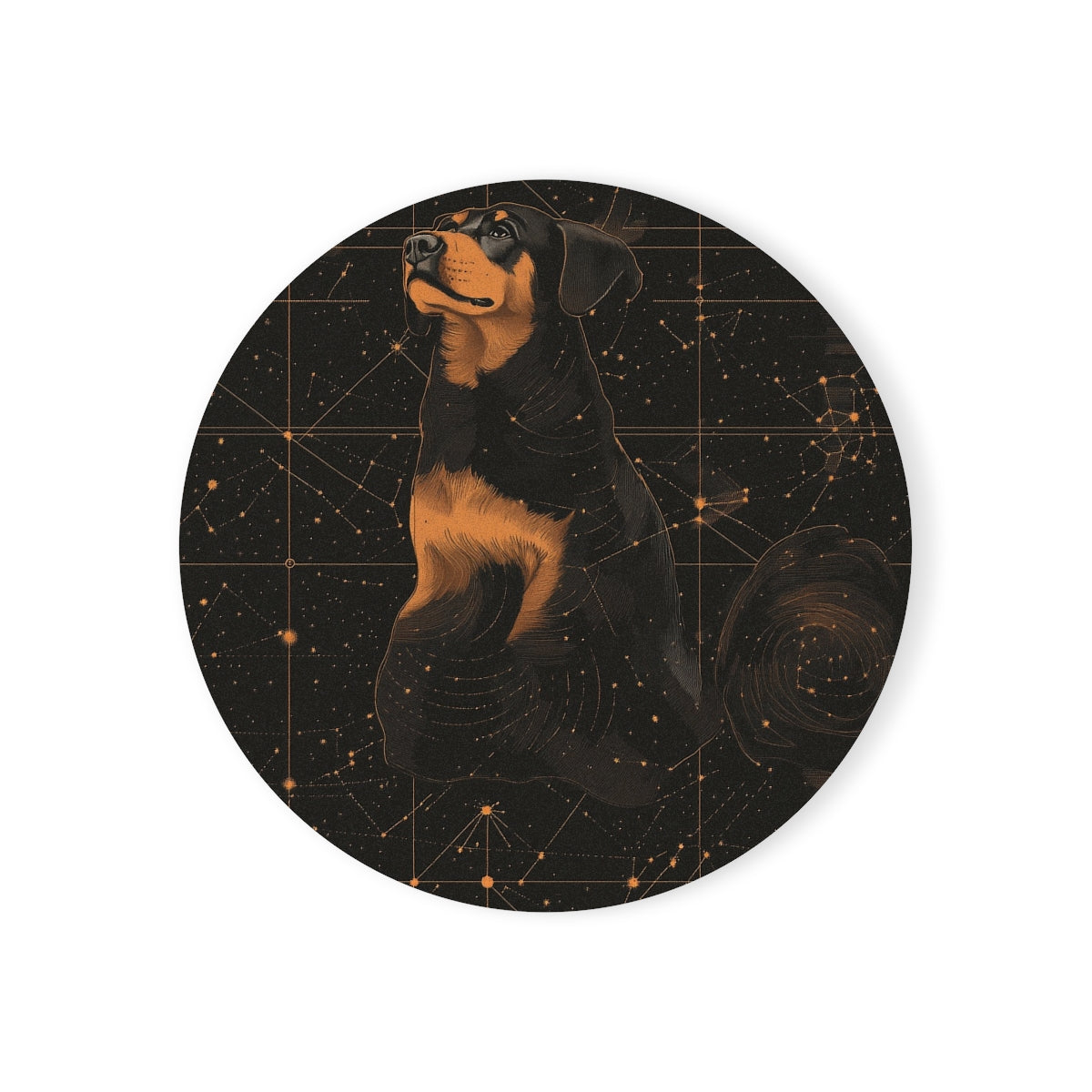 Celestial Navigator Rottweiler Coasters