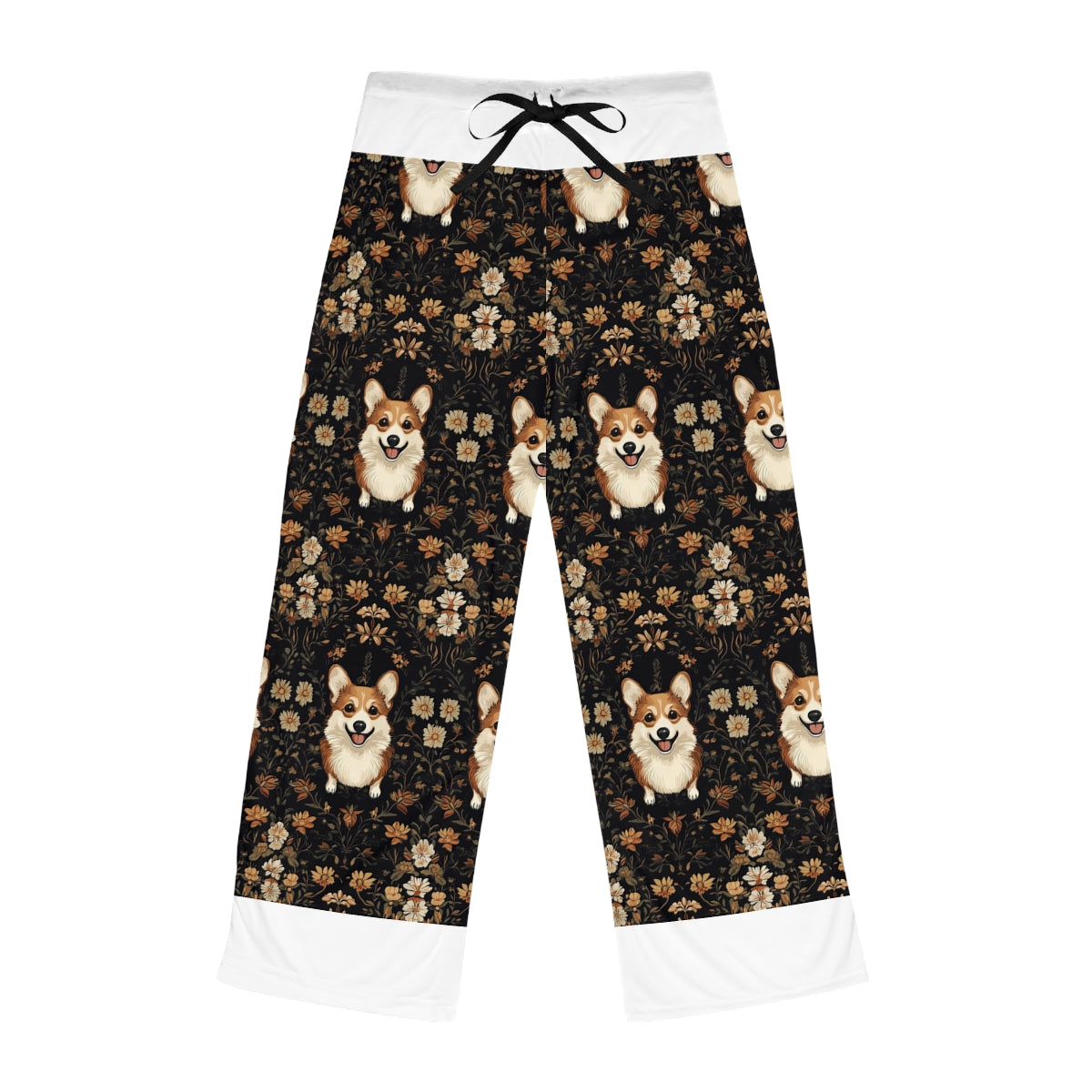 Charcoal Autumn Corgis Pajama Pants