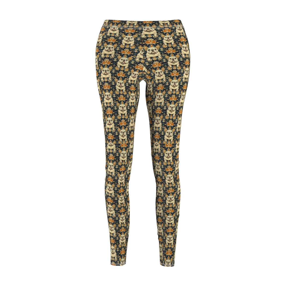 Charcoal Baroque Bulldogs Leggings