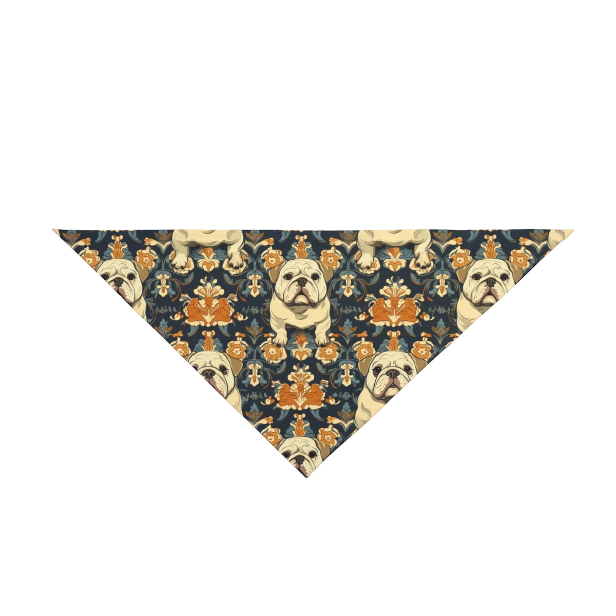 Charcoal Baroque Bulldogs Pet Bandana