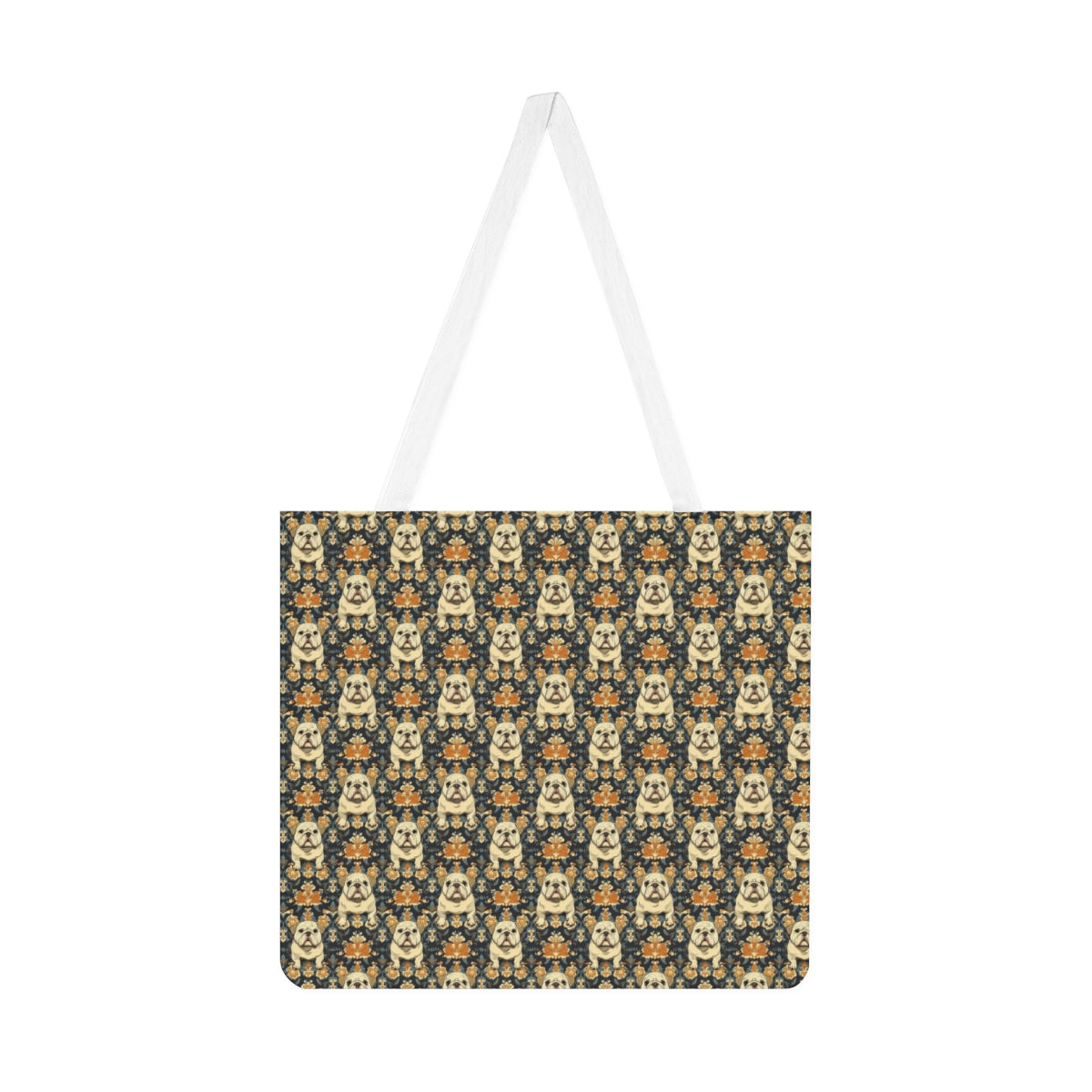 Charcoal Baroque Bulldogs Tote Bag