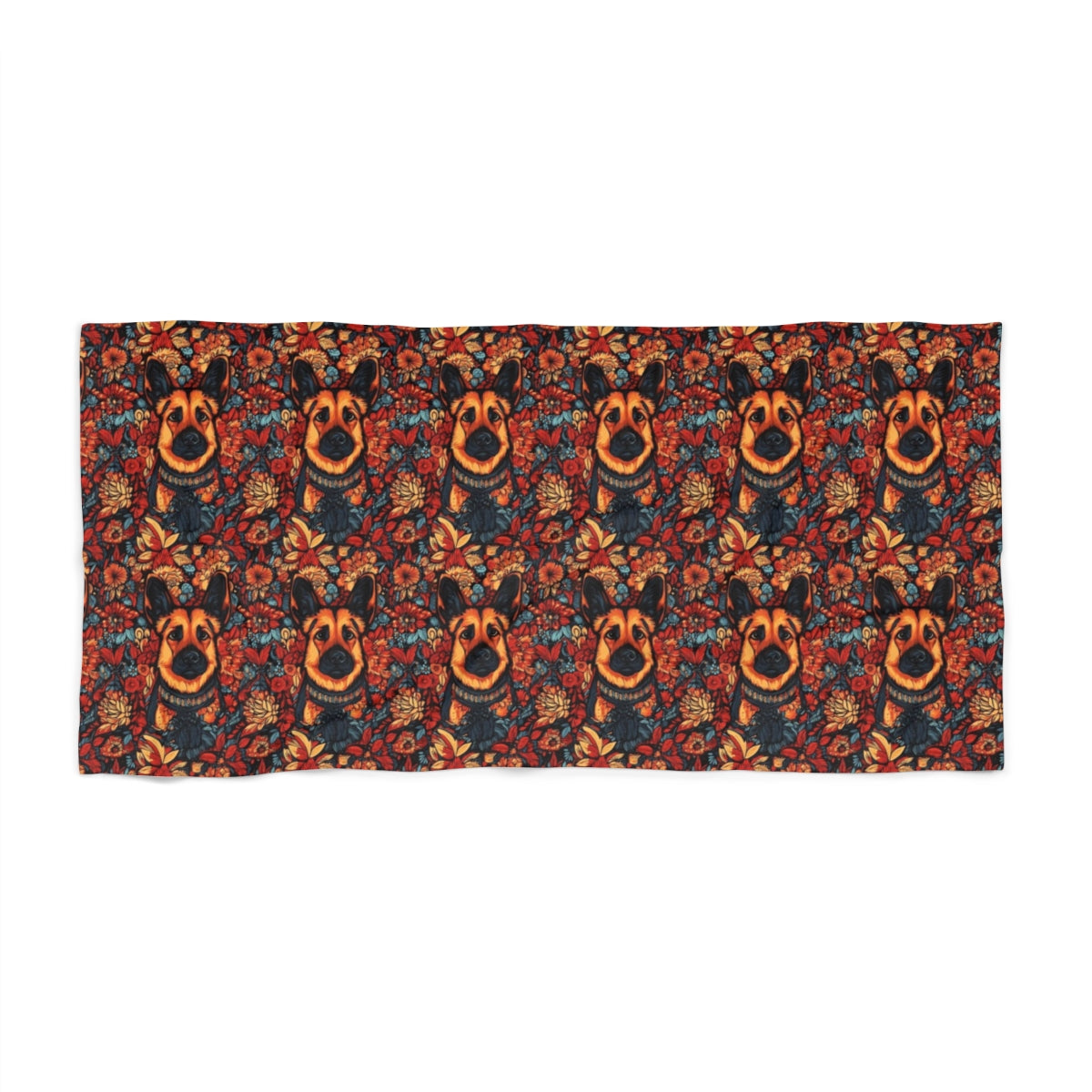 Charcoal Bloom Shepherds Beach Towel