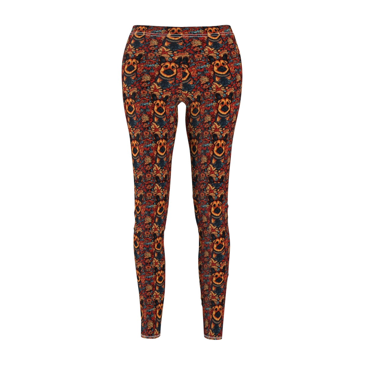 Charcoal Bloom Shepherds Leggings