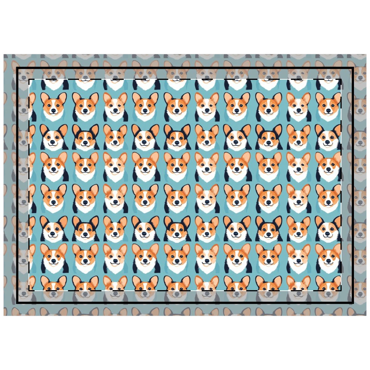 Cheerful Corgi Collective Throw Pillow