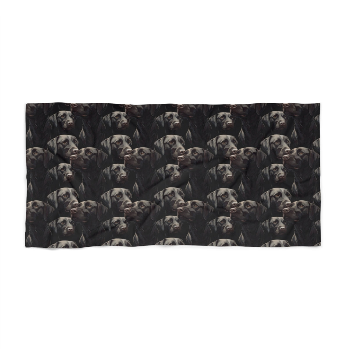 Chocolate Velvet Labradors Beach Towel