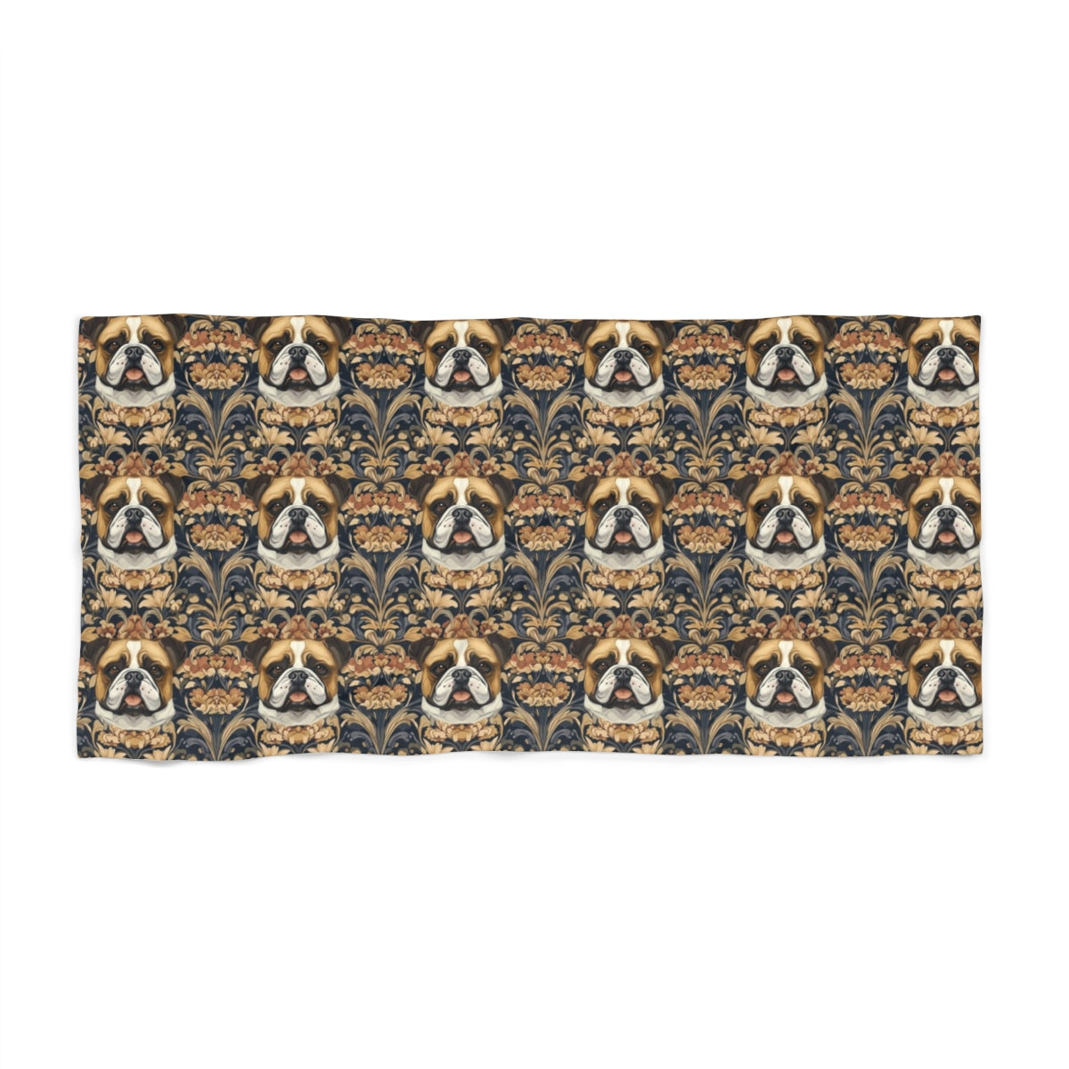 Copper Majesty Bulldogs Beach Towel