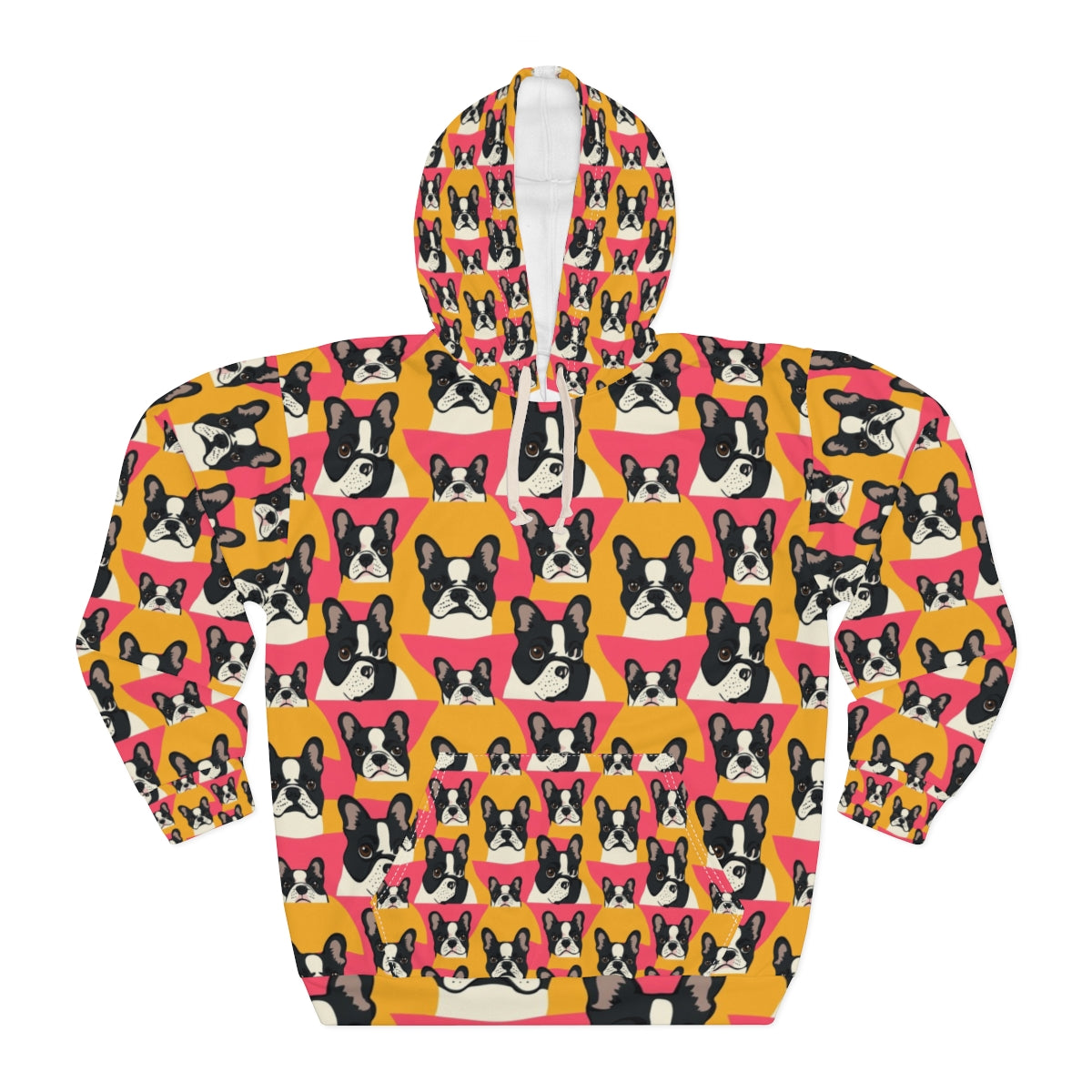 Coral Frenchie Fever Hoodie