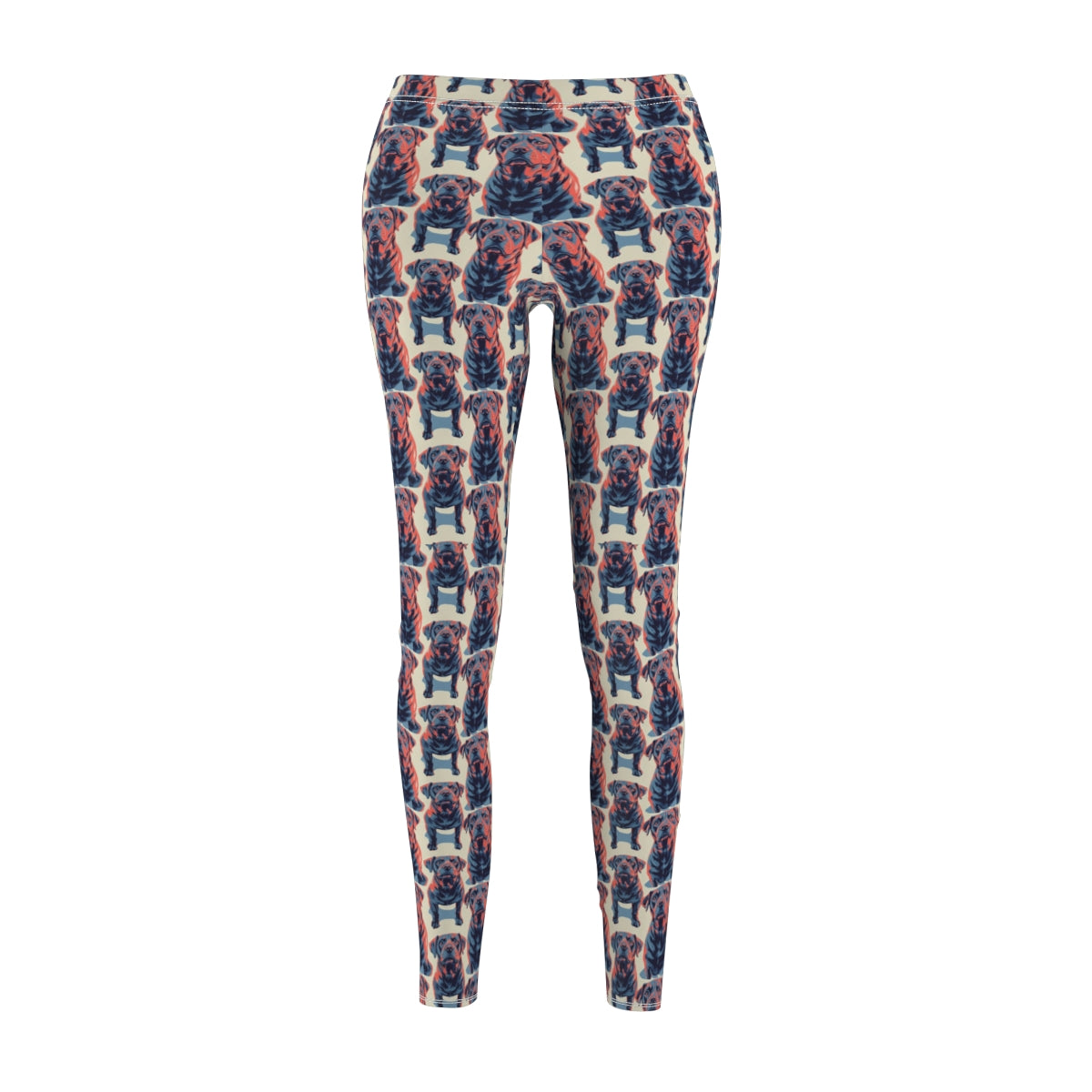 Coral Shadows Labradors Leggings