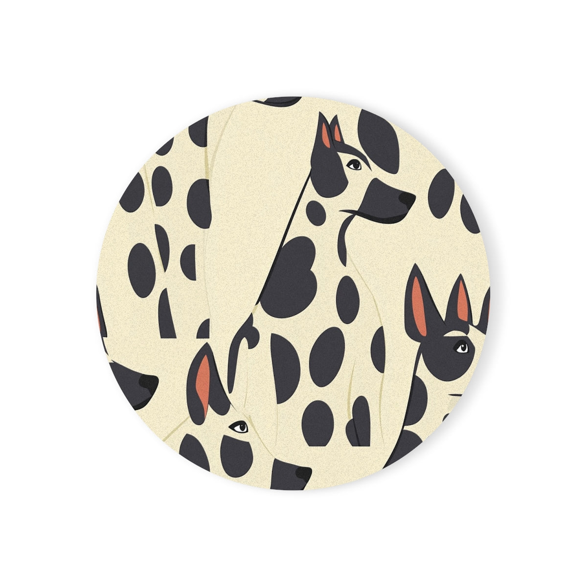 Coral Spotted Danes Coasters