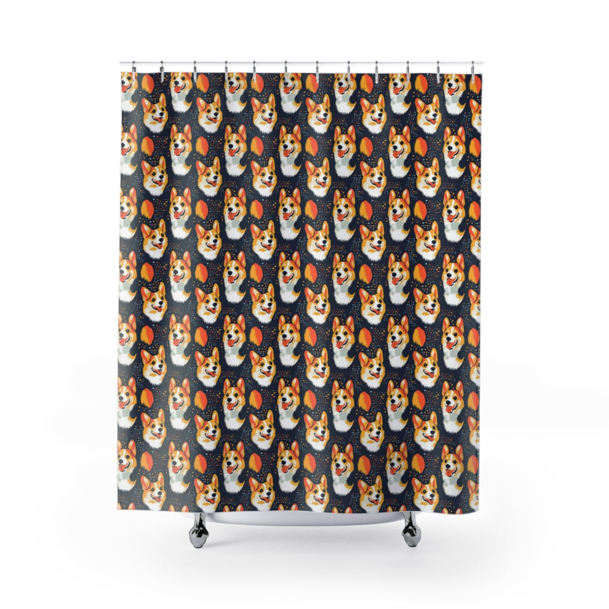 Cosmic Corgi Constellation Shower Curtain