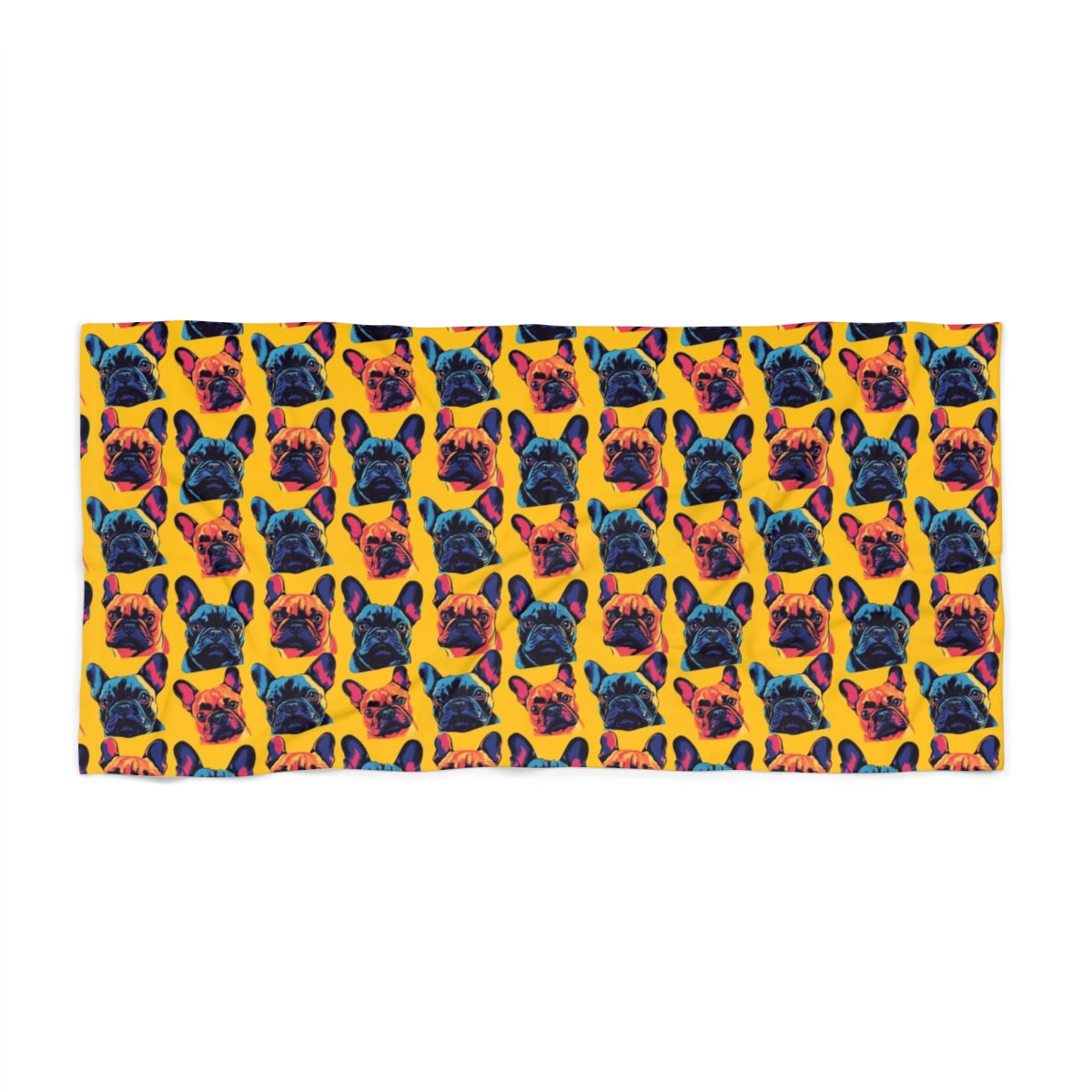 Electric Bulldog Boulevard Beach Towel