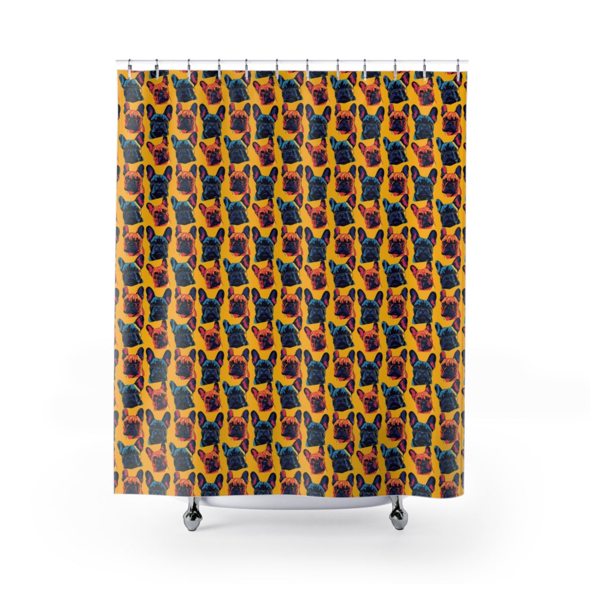 Electric Bulldog Boulevard Shower Curtain