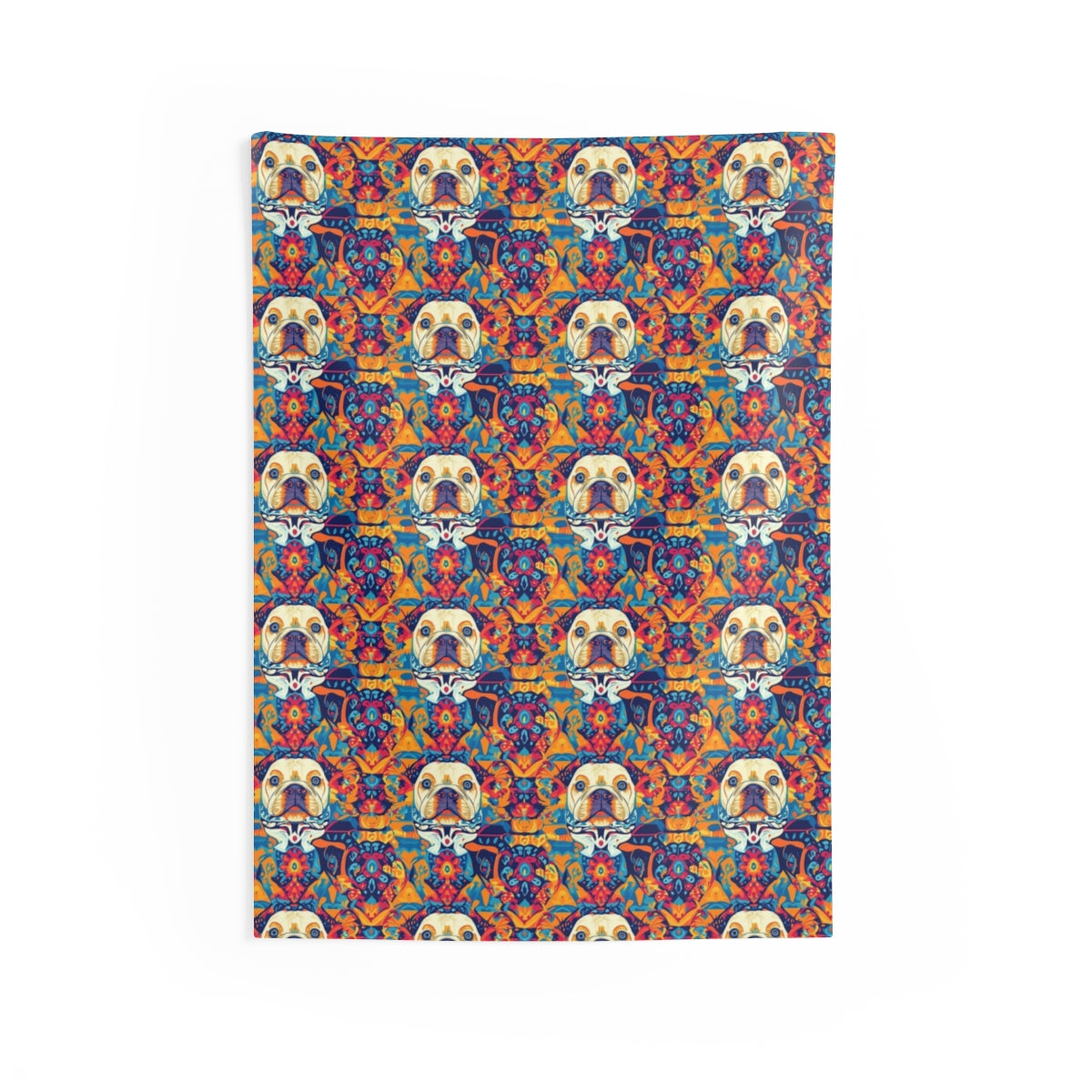 Electric Bulldog Dreams Wall Tapestry