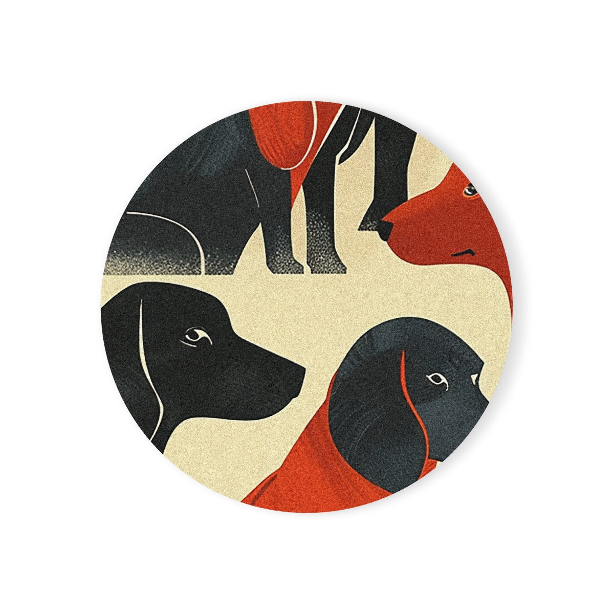 Ember and Shadow Dachsunds Coasters