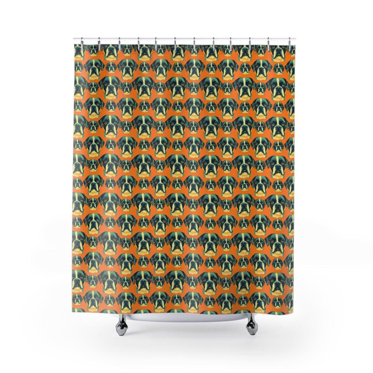 Emerald Burst Boxers Shower Curtain
