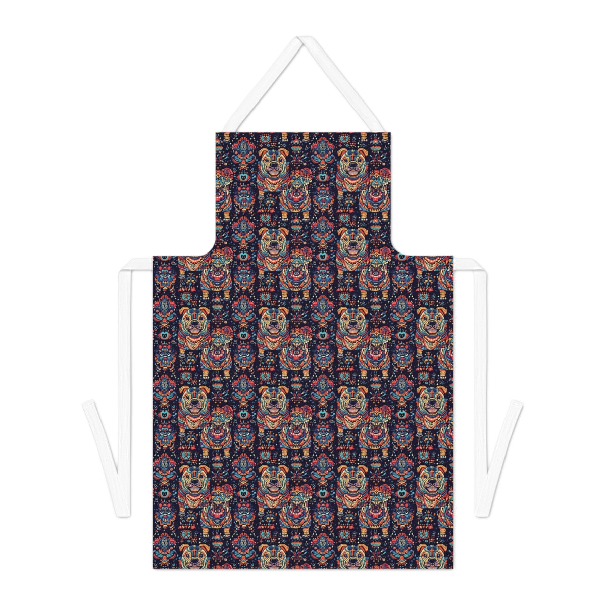 Folk Bulldog Dreams Apron
