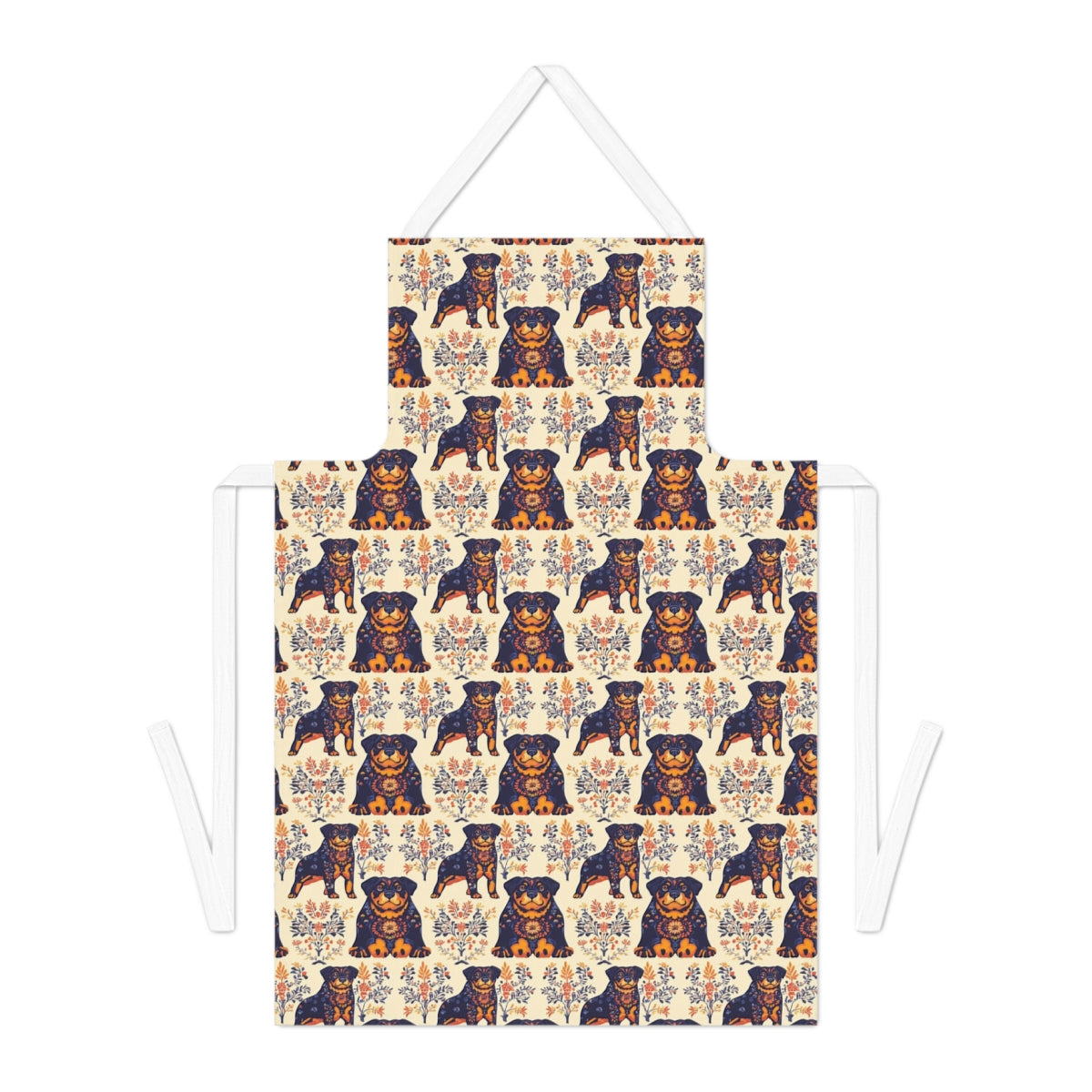 Folk Garden Rottweilers Apron