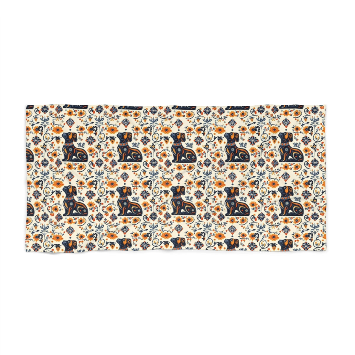 Folklore Blooms Beach Towel