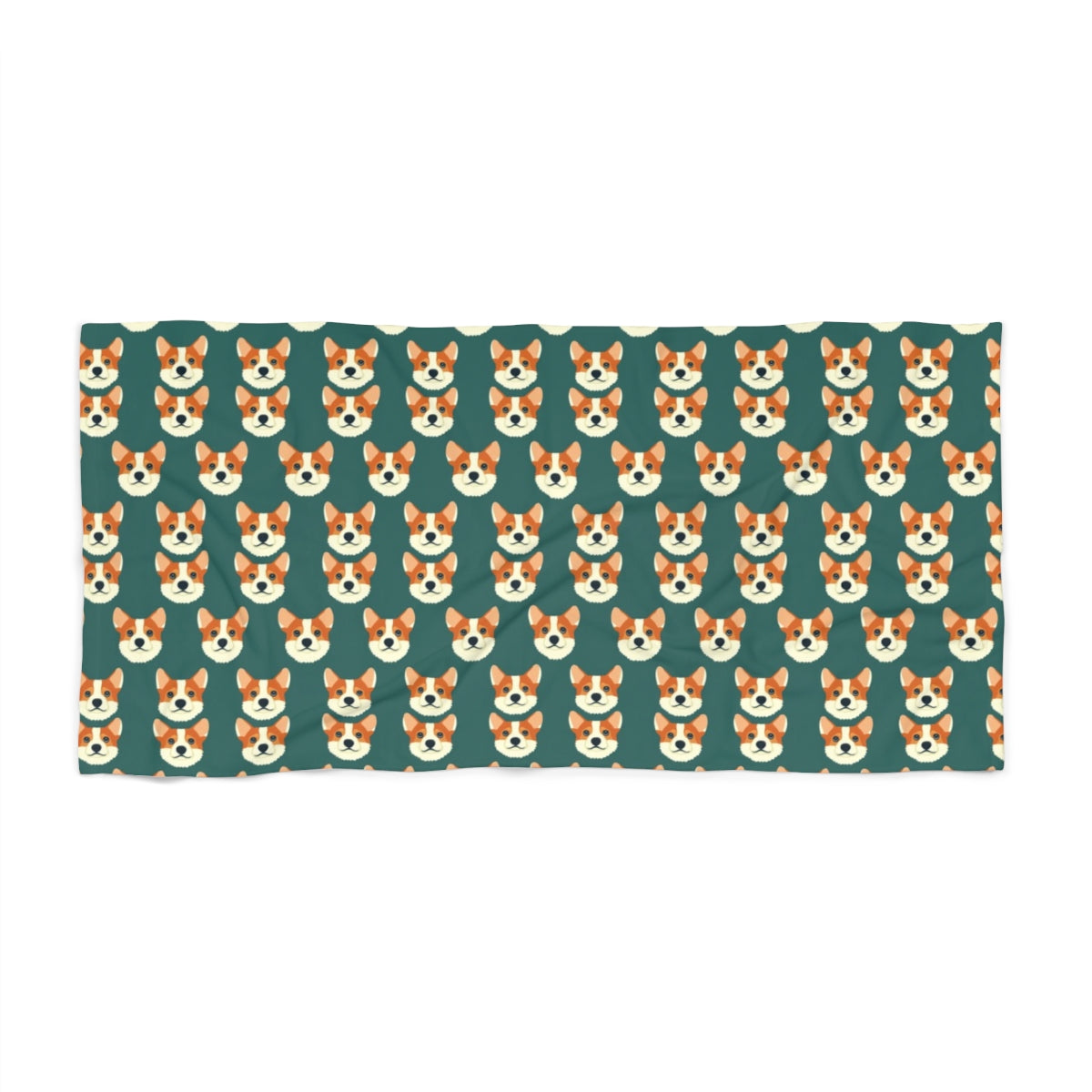 Forest Friends Corgi Club Beach Towel