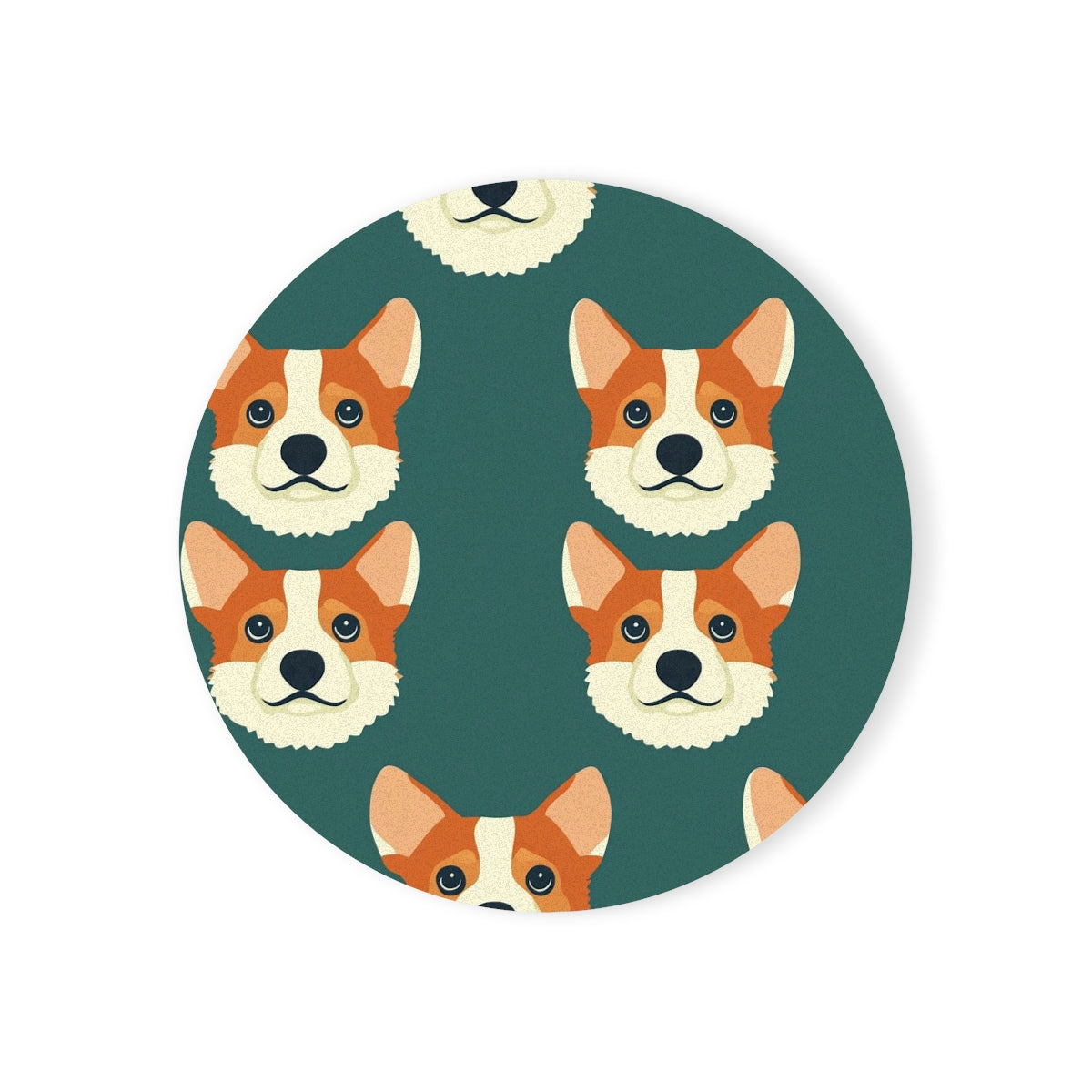 Forest Friends Corgi Club Coasters