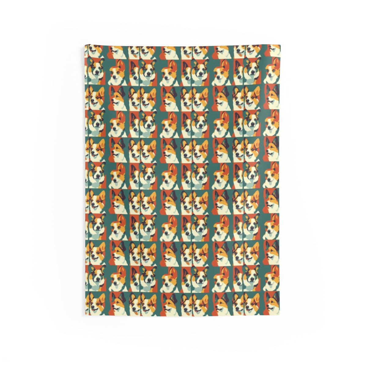 Forest Retro Corgis Wall Tapestry