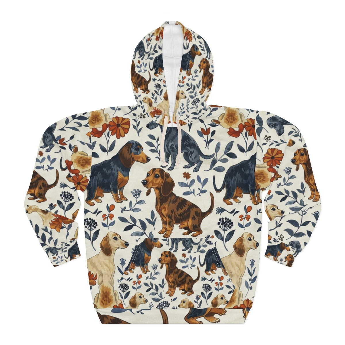 Garden Stroll Dachshunds Hoodie