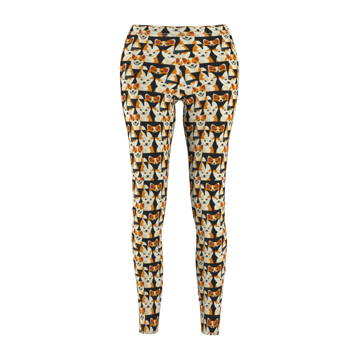 Geometric Corgi Brigade Leggings