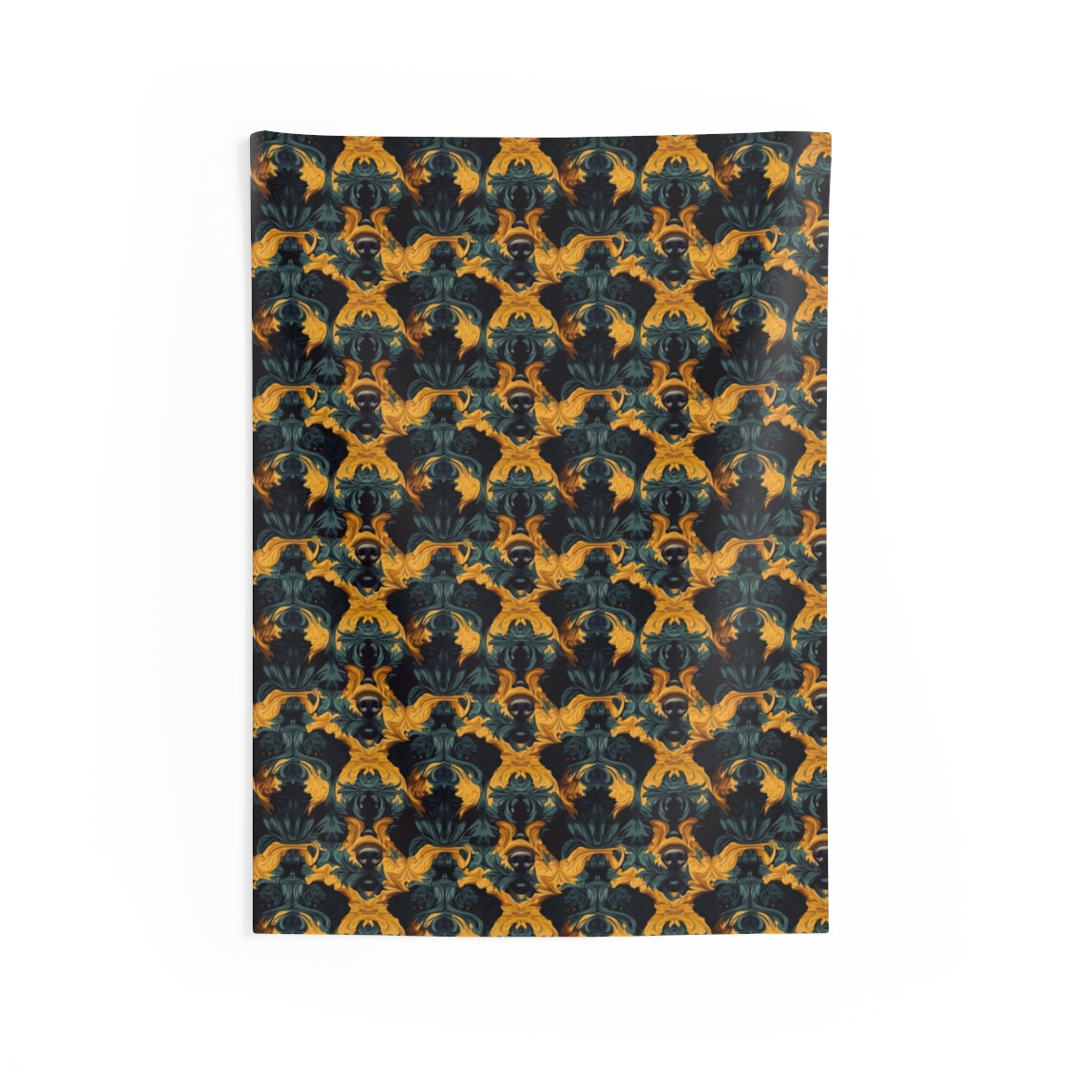 Gilded Midnight Reverie Wall Tapestry