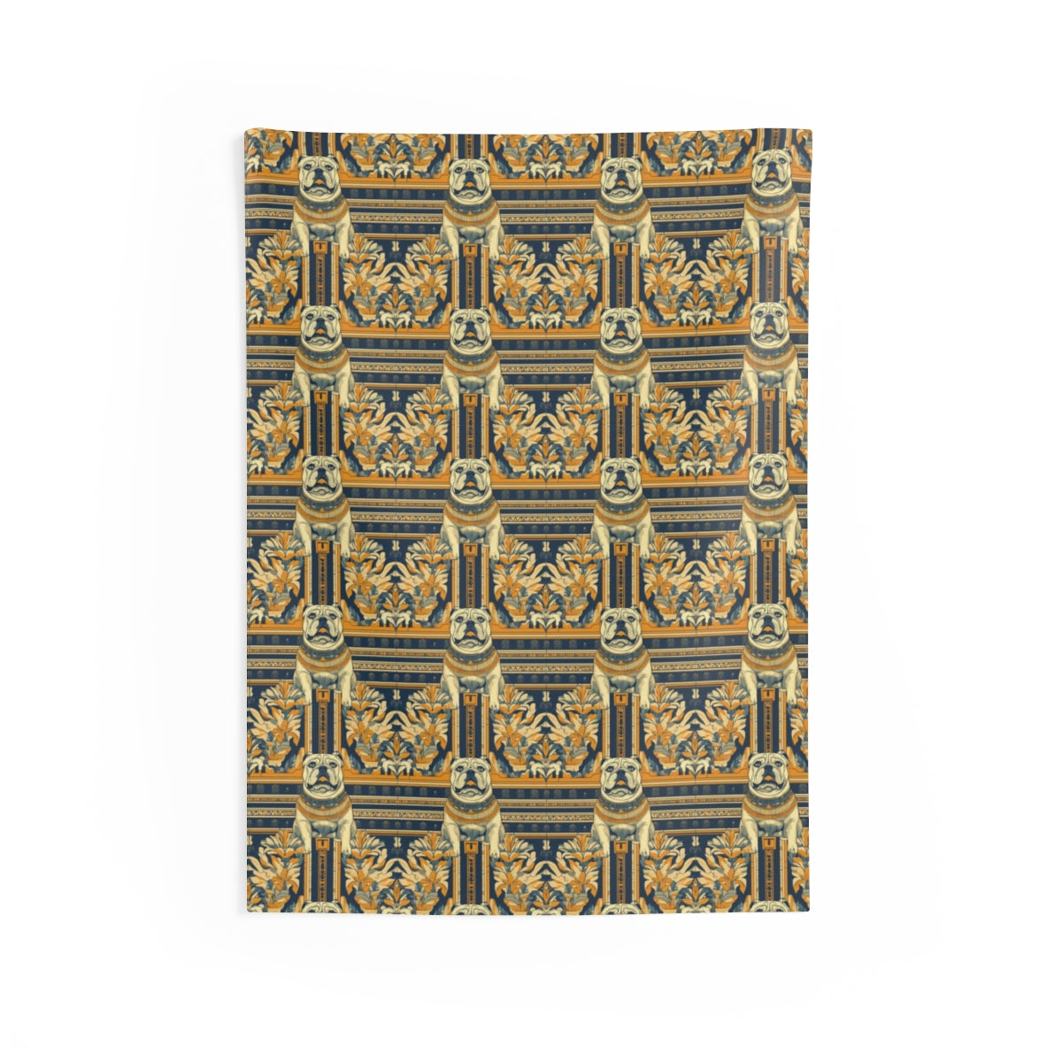 Gilded Pharaoh Bulldogs Wall Tapestry