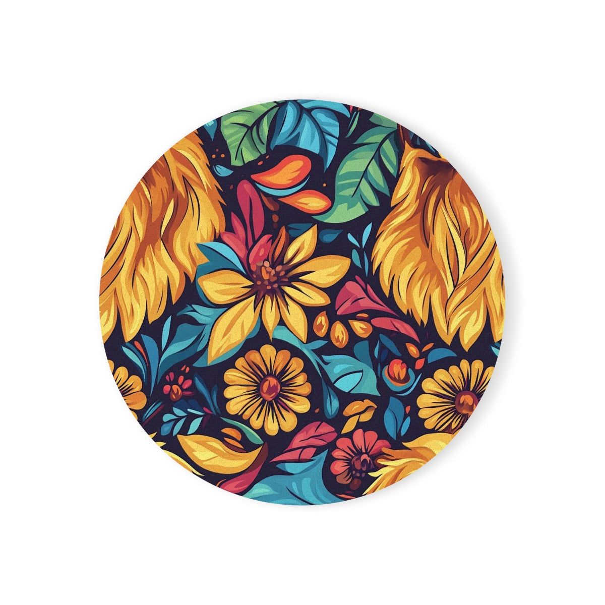 Golden Blooms Paradise Coasters