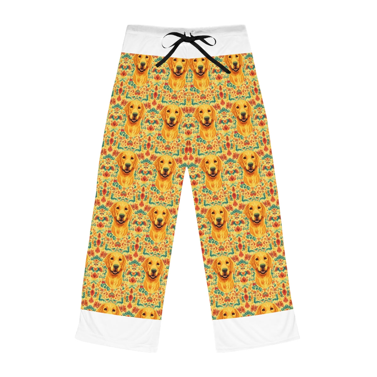 Golden Folklore Blooms Pajama Pants