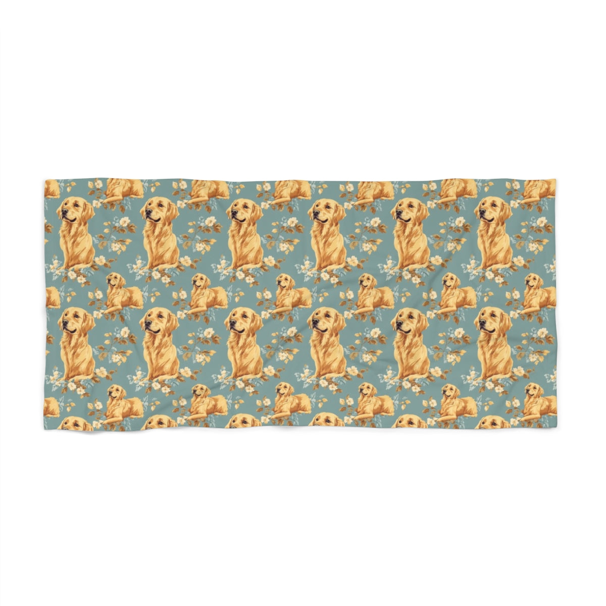Golden Garden Reverie Beach Towel