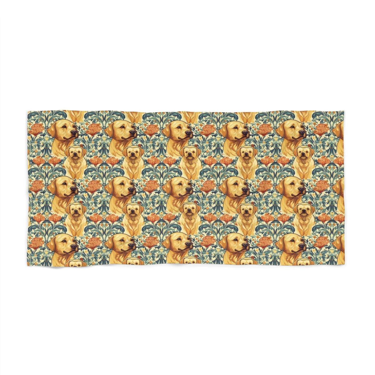 Golden Hour Florals Beach Towel