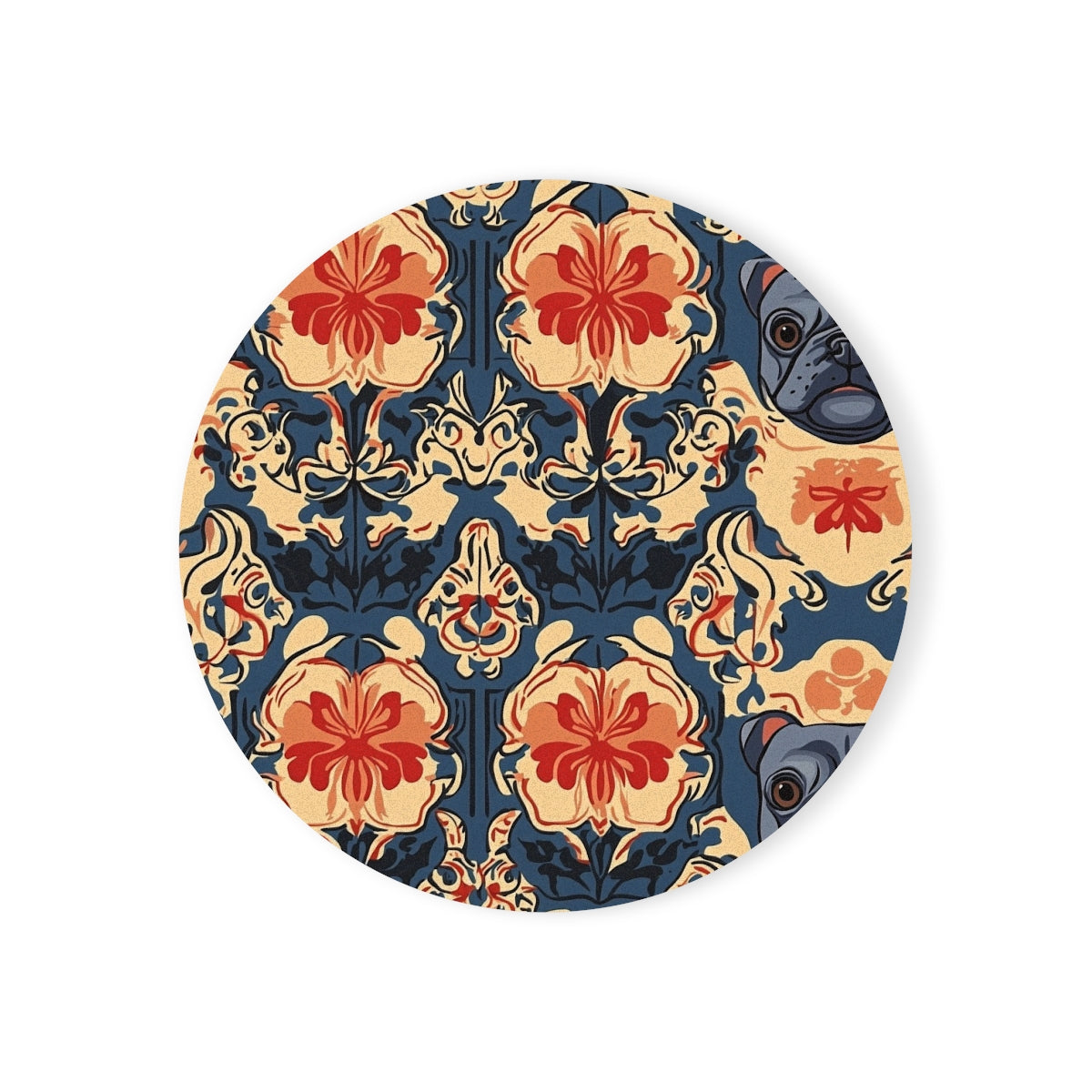 Imperial Frenchie Tapestry Coasters