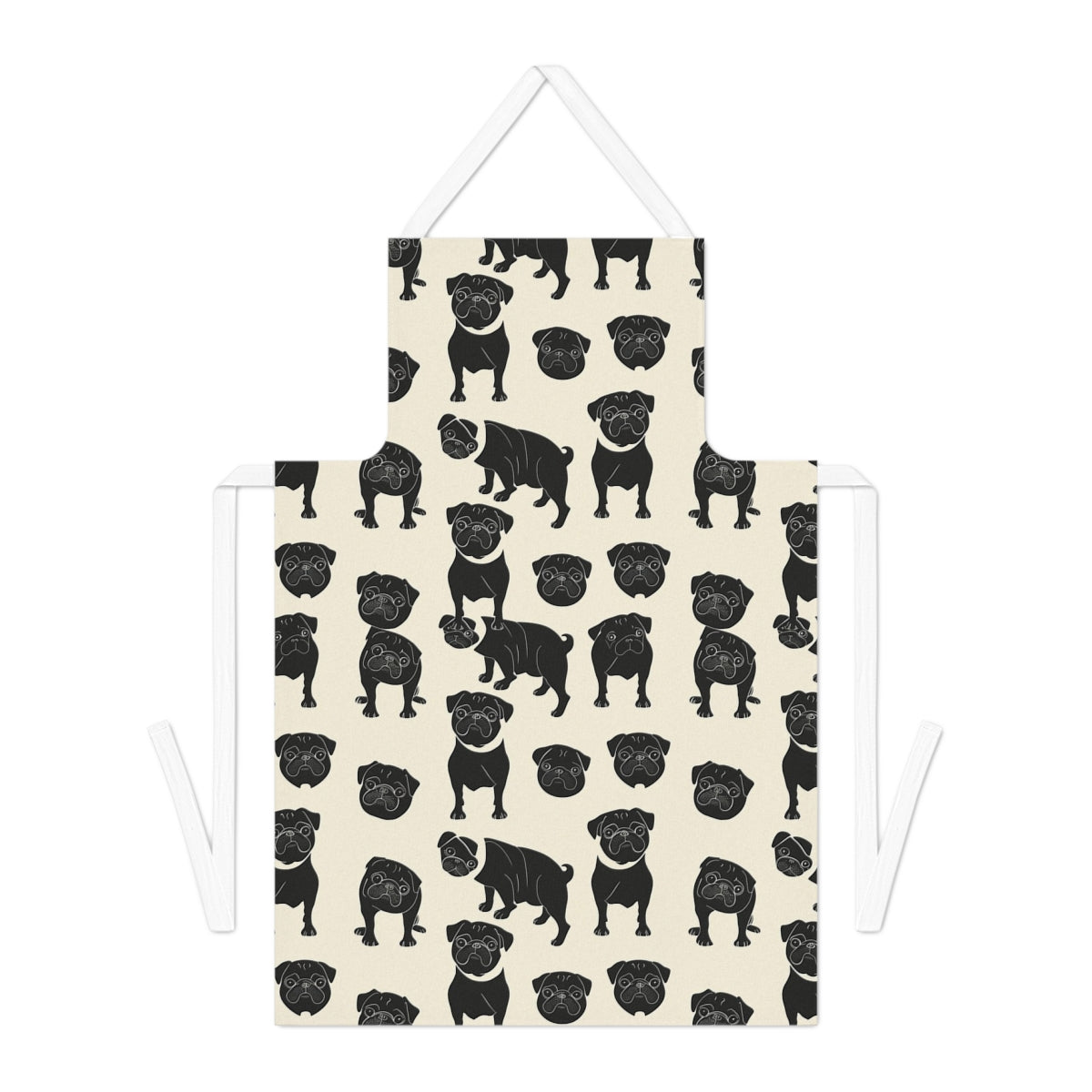 Linocut Pug Society Apron