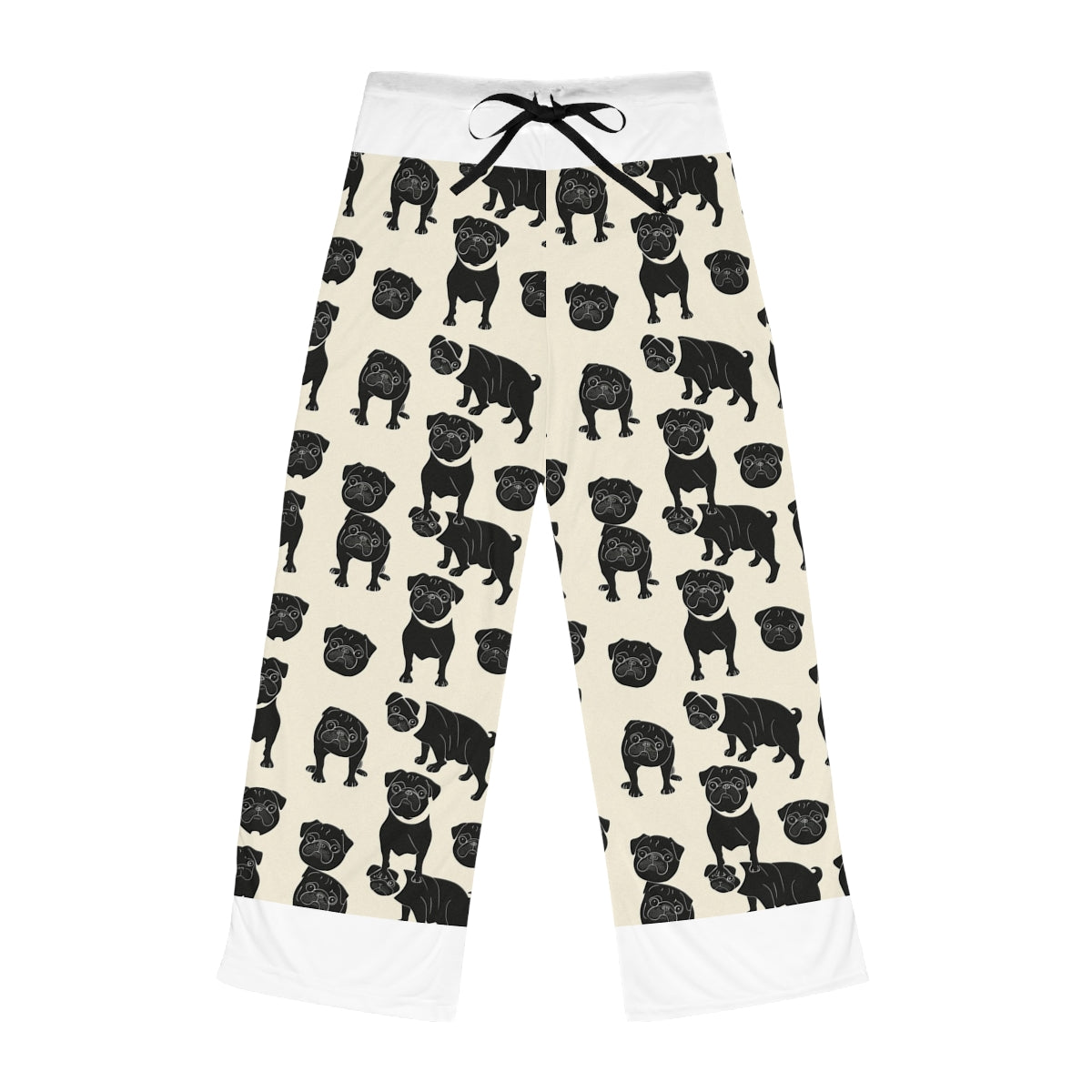 Linocut Pug Society Pajama Pants