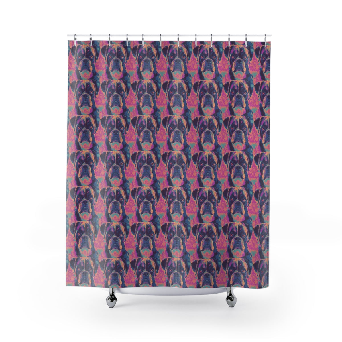 Magenta Neon Boxers Shower Curtain