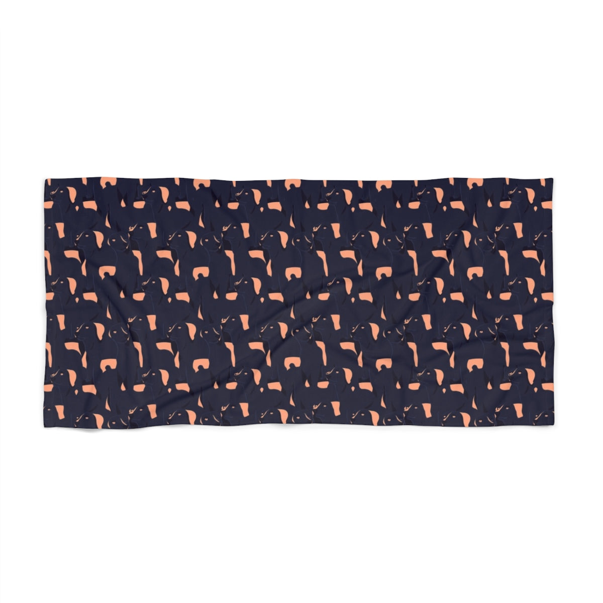 Midnight Dachshund Dreams Beach Towel
