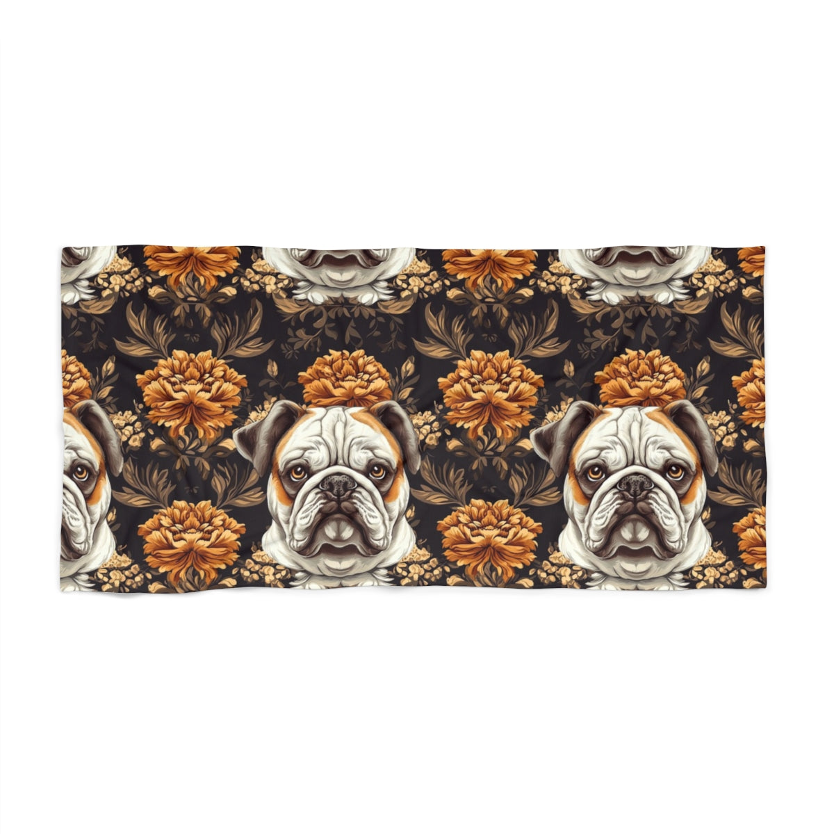 Midnight Majesty Bulldogs Beach Towel