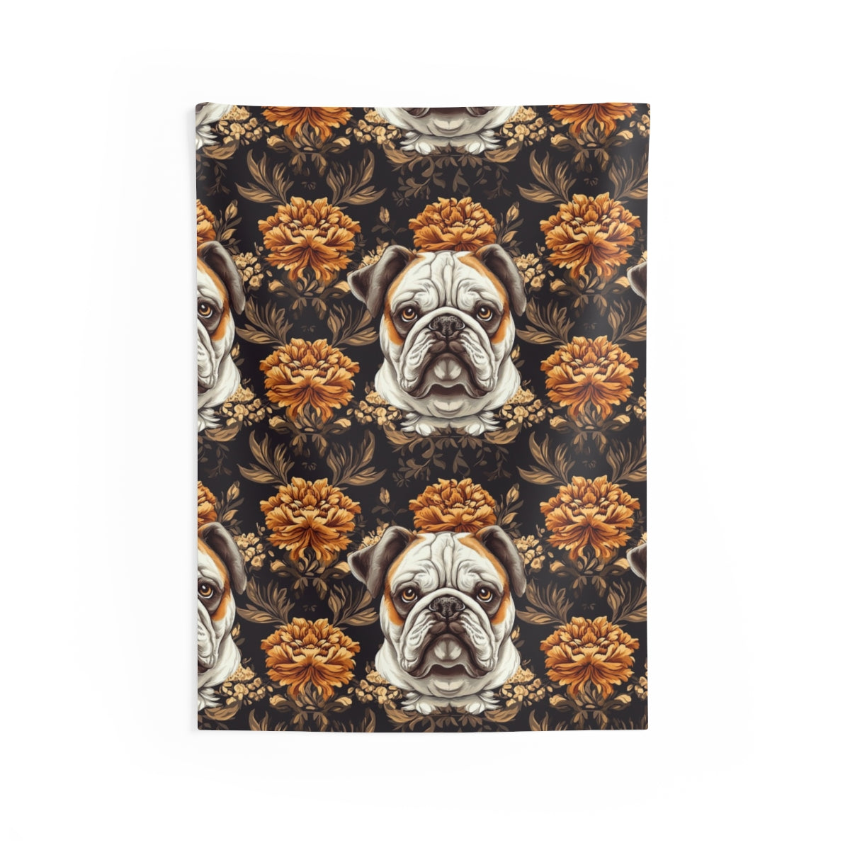Midnight Majesty Bulldogs Wall Tapestry