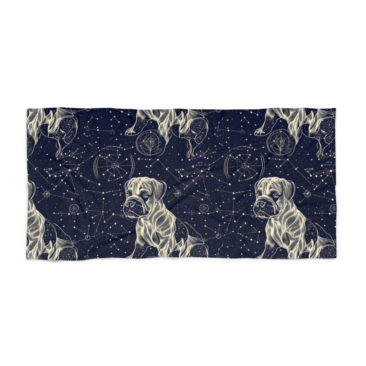 Midnight Navigator Boxers Beach Towel