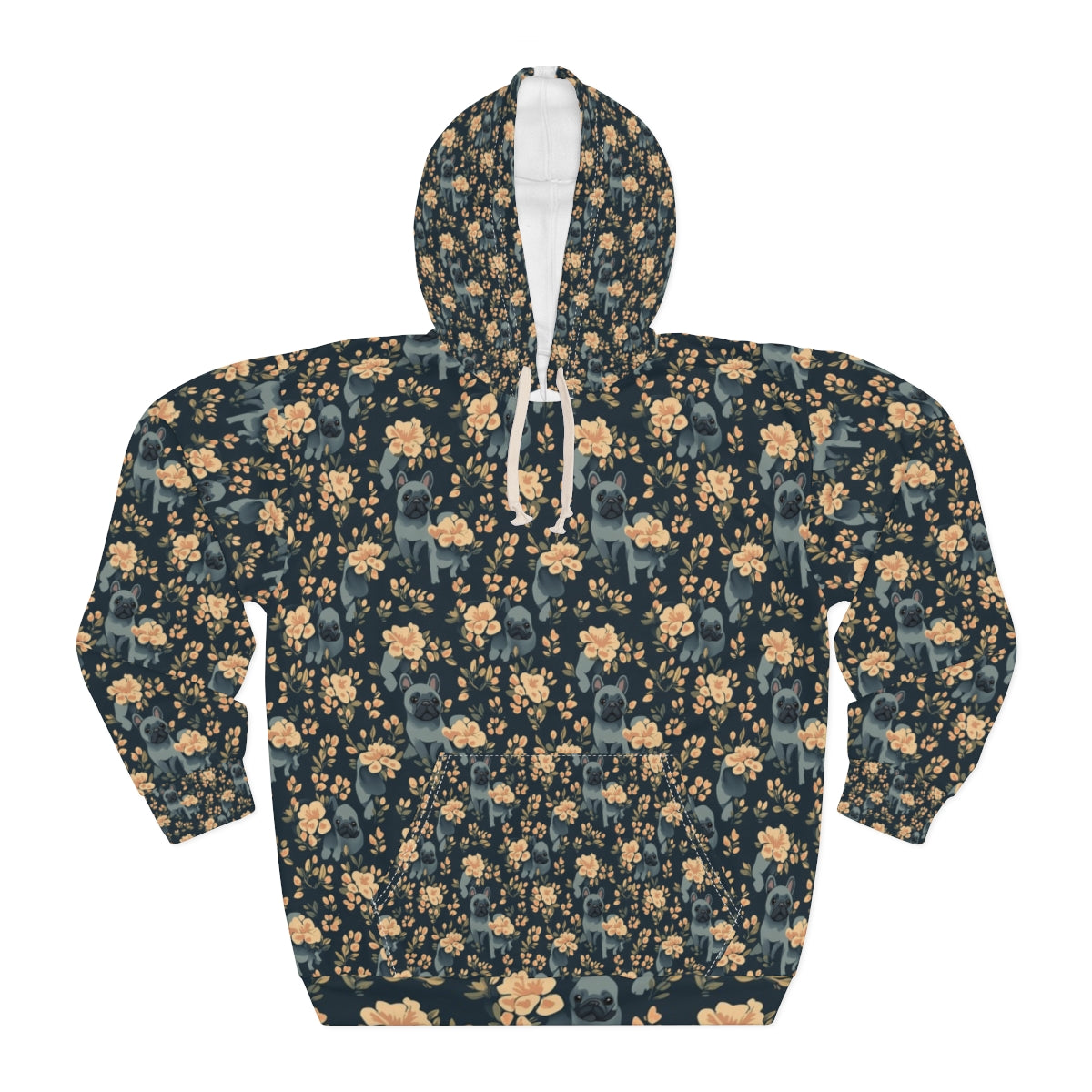 Moonlit Garden French Bulldogs Hoodie