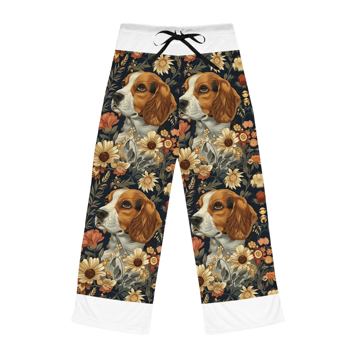 Navy Bloom Beagles Pajama Pants
