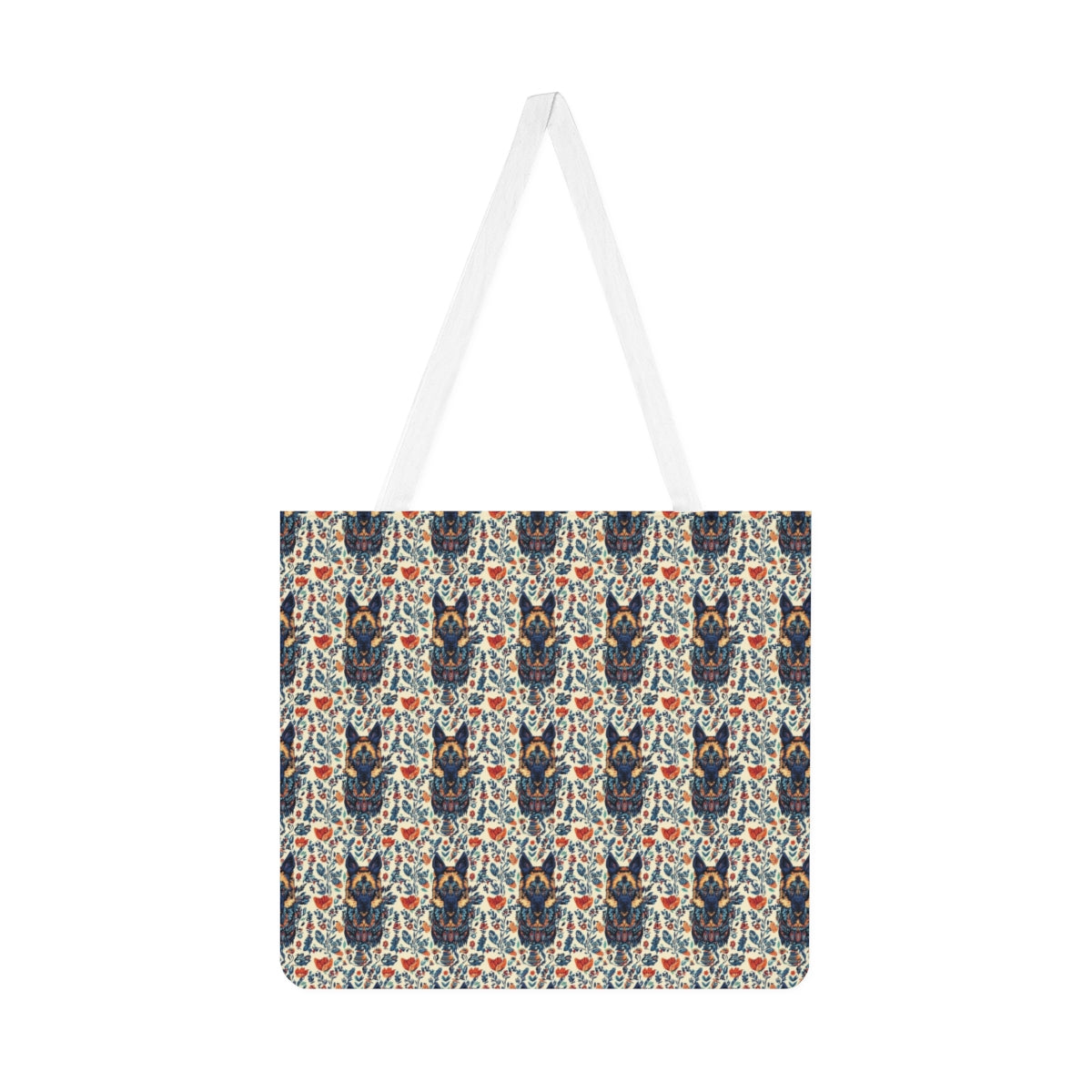 Navy Garden Shepherds Tote Bag
