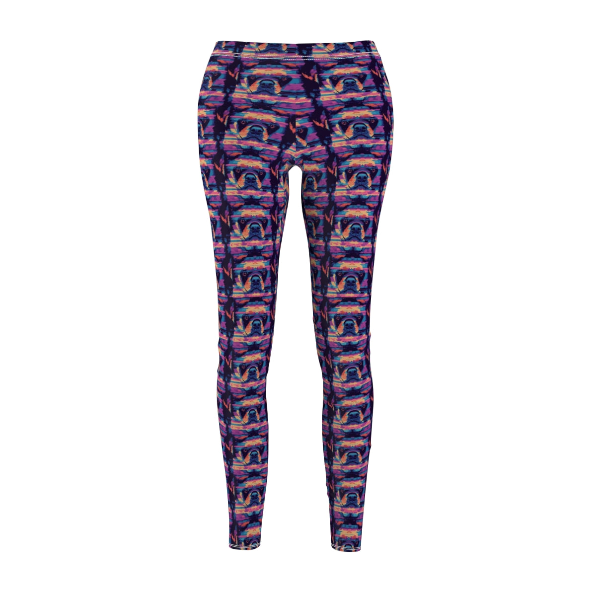 Neon Nostalgia Rottweiler Leggings