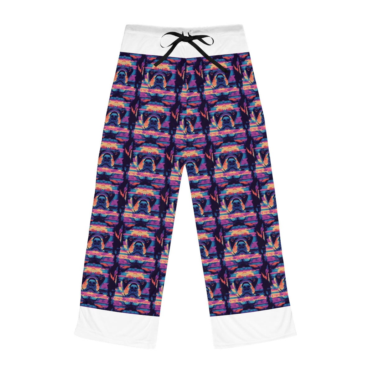 Neon Nostalgia Rottweiler Pajama Pants
