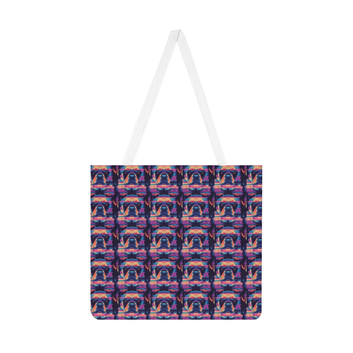 Neon Nostalgia Rottweiler Tote Bag