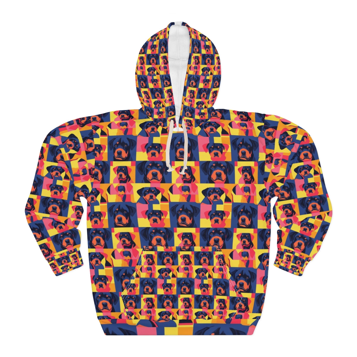 Neon Pop Rottweilers Hoodie
