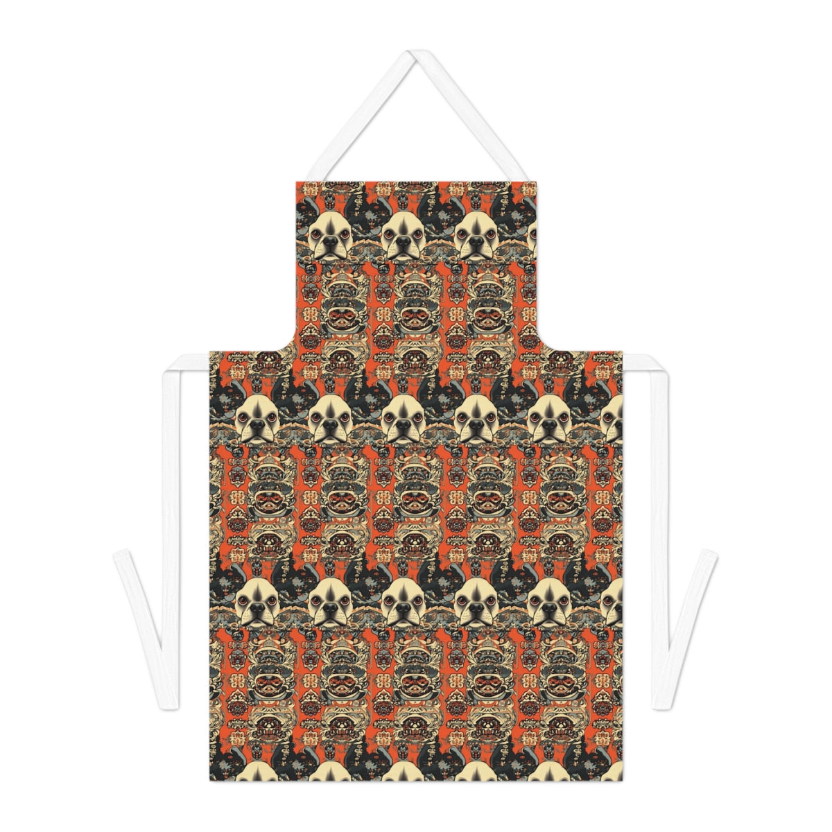 Ornamental Frenchie Tapestry Apron