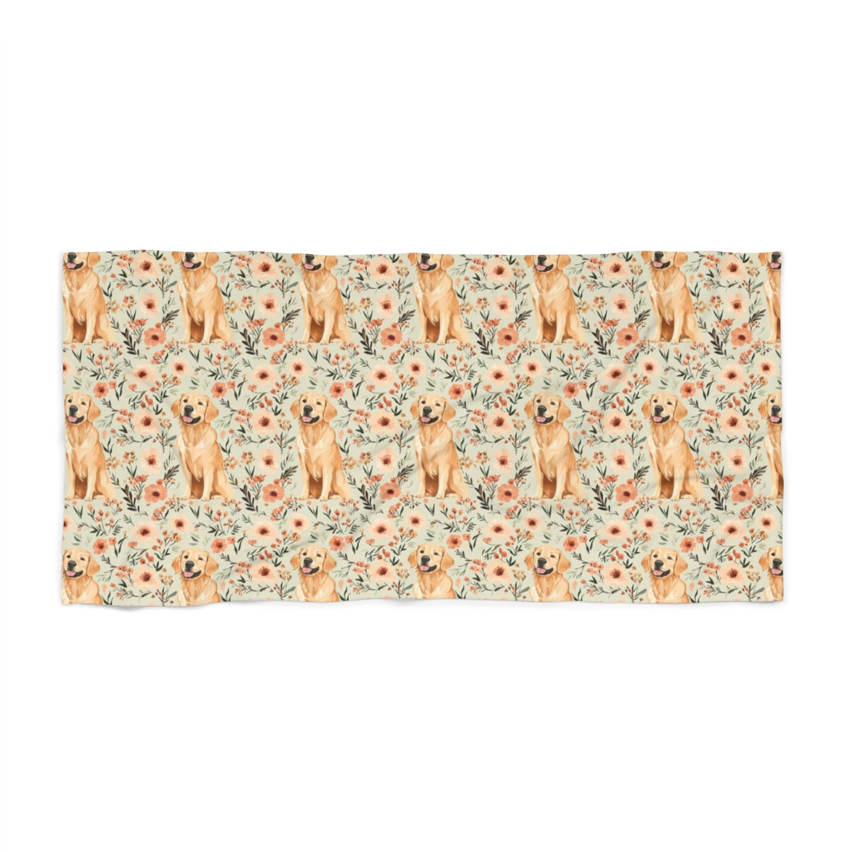 Peach Blossom Golden Hour Beach Towel